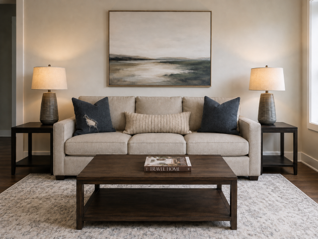 Living room photo after checkout